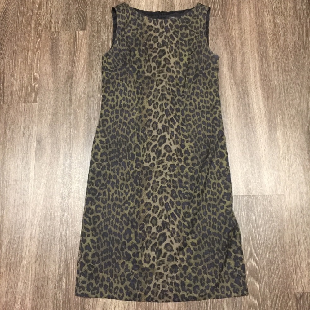Ann Taylor leopard shift dress